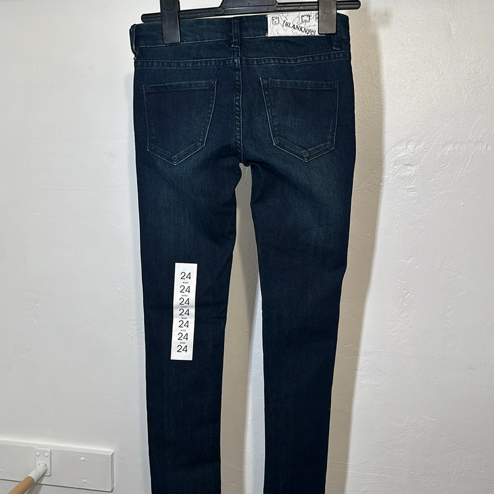 Blank NYC Dark Blue Slim Leg Jeans Size 24 NEW WITH TAGS